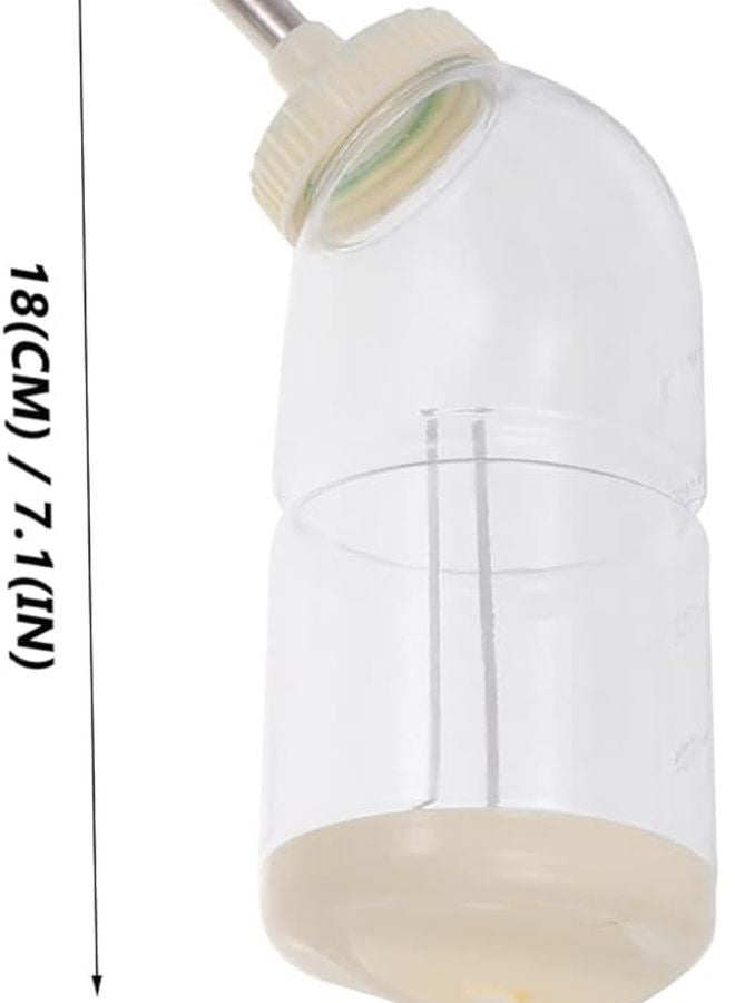 زجاجة ماء للحيوانات الأليفة مقاومة للتسرب، علبتان، موزع شرب للحيوانات الصغيرة، سهل التركيب - Image 4